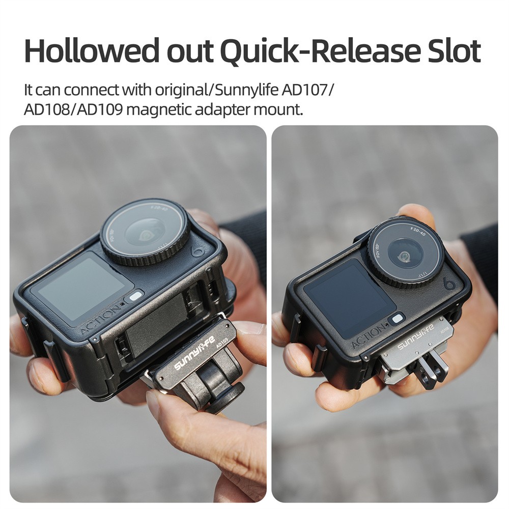 Camera Lens Hood & Shockproof Protector 2-in-1 Accessory for DJI Action 6