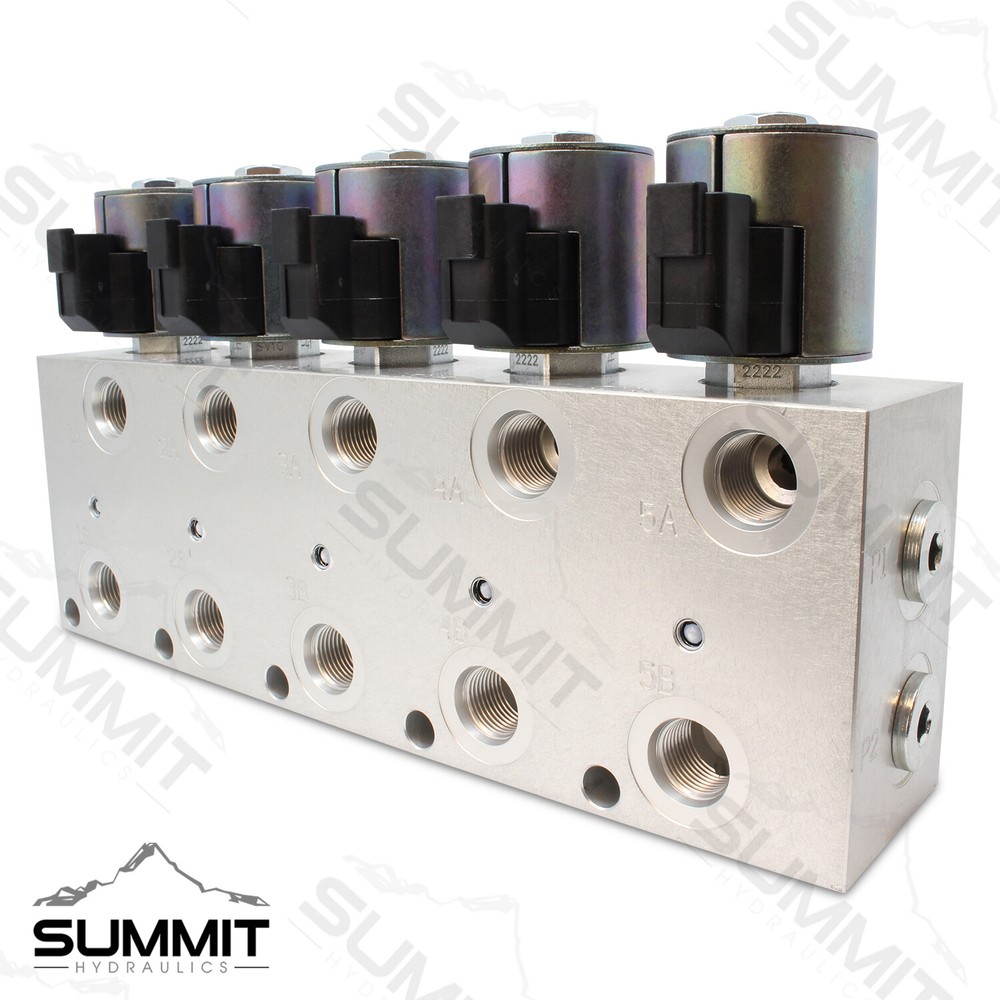 Hydraulic Multiplier Kit, 5 Circuit Selector Valve Including Couplers and Switch