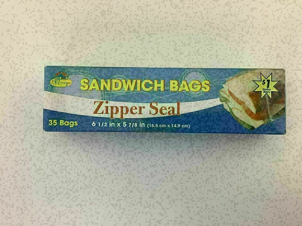 KBI DESIGNS SANDWICH BAGS, 35 COUNT