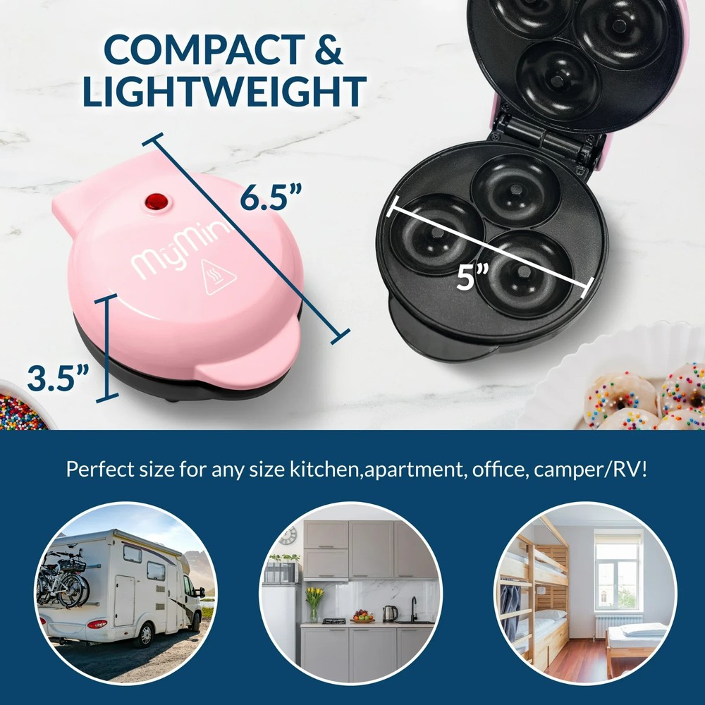 MyMini Pink Donut Maker 550 Watts