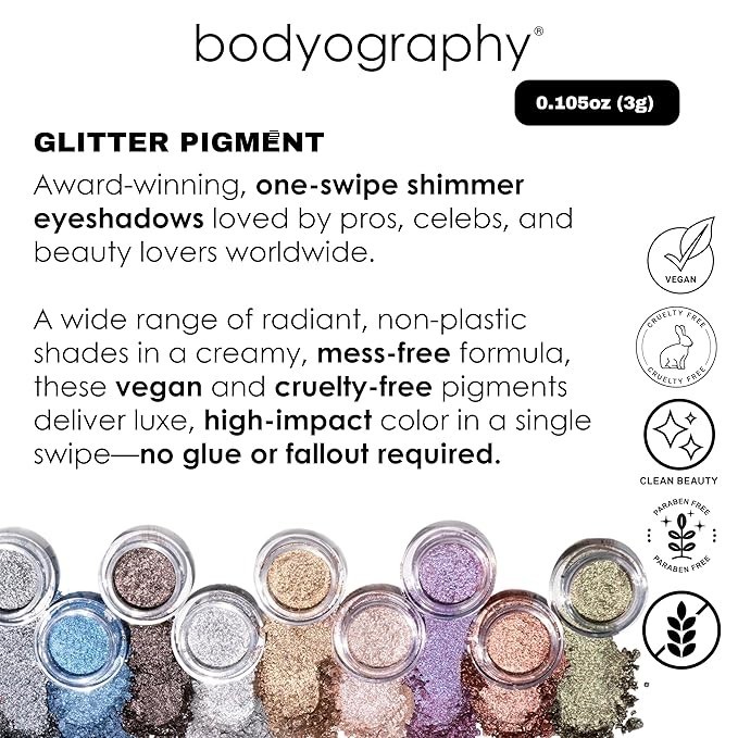Bodyography Glitter Pigment Eyeshadow Celestial (Pink/Brown)