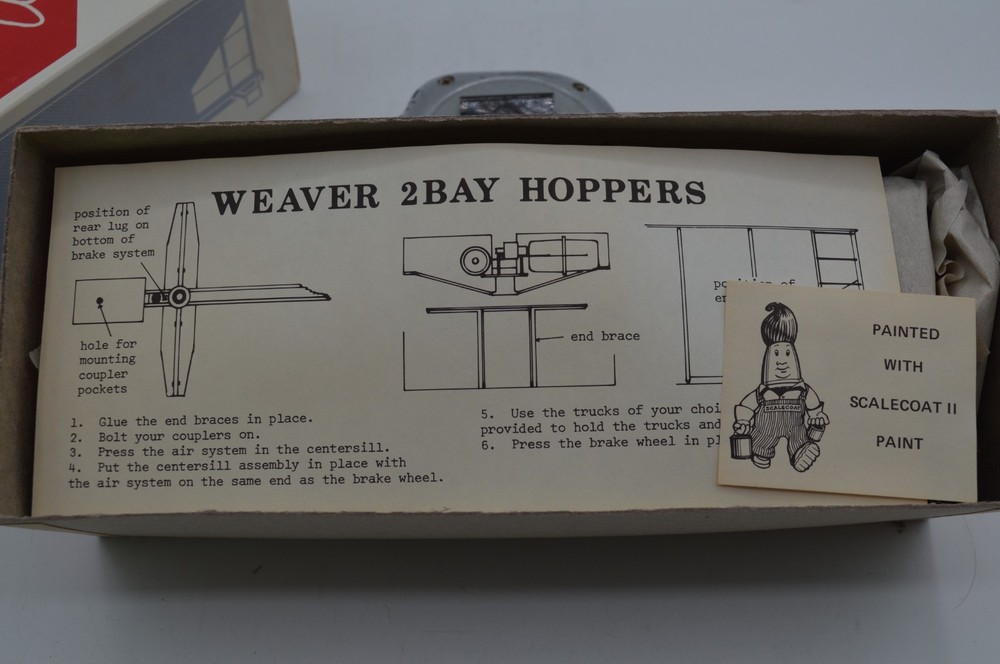 Weaver 958 PRR 2 Bay Hopper Kit O Scale 152879