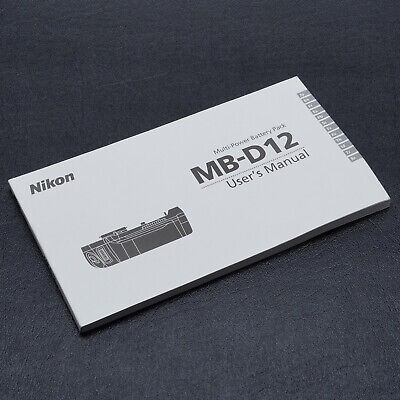 Nikon Multi-Power Battery Pack MB-D12 User's Manual