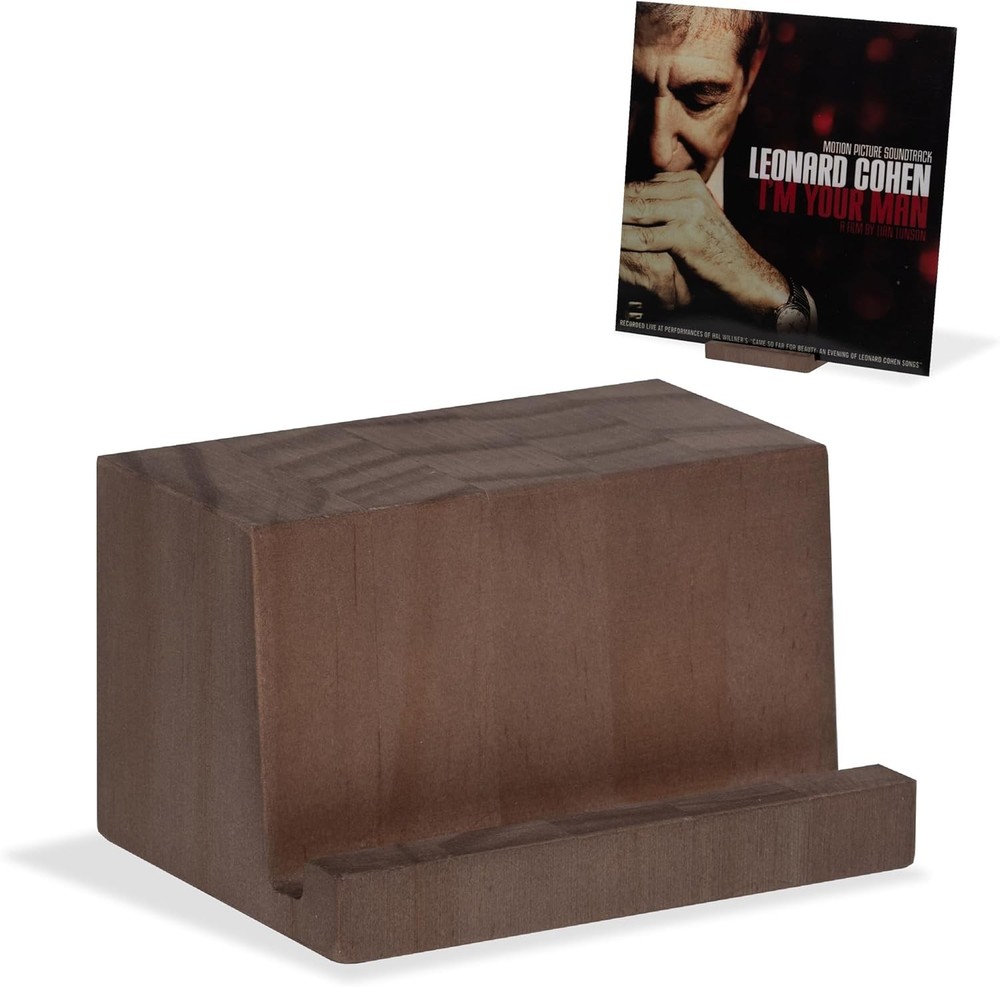 Solid Wood Record Stand - Display Your Favorite Album Covers Stylishly