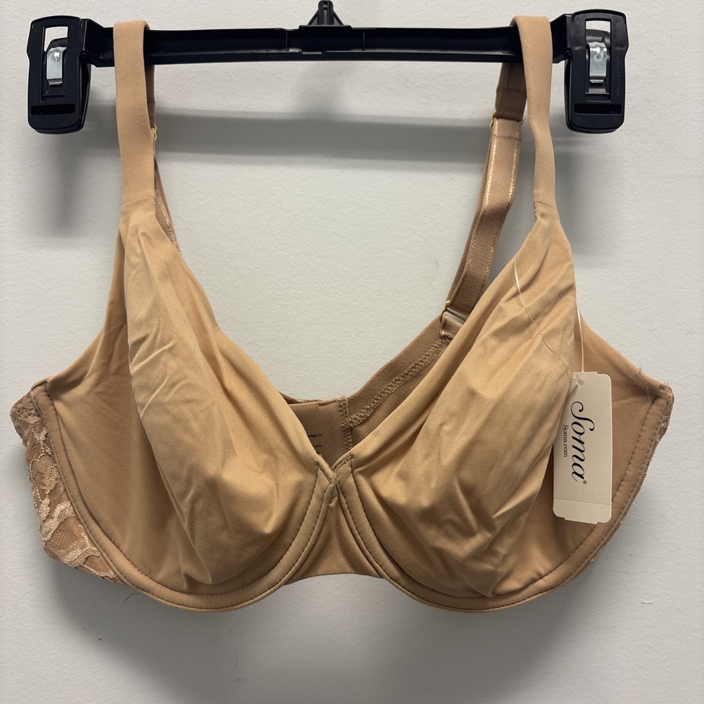 NWT CHOOSE SIZE Soma Bra Embracable Unlined Perfect Coverage LT Warm Amber
