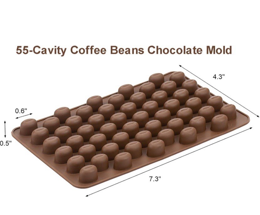 Silicone Coffee Bean Mold For Cake Candy Wax Baking Decorating