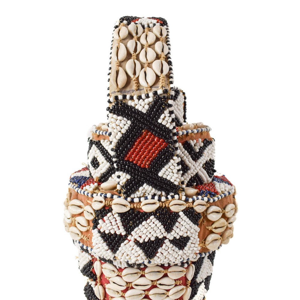 Kuba Royal Beaded Basket Congo