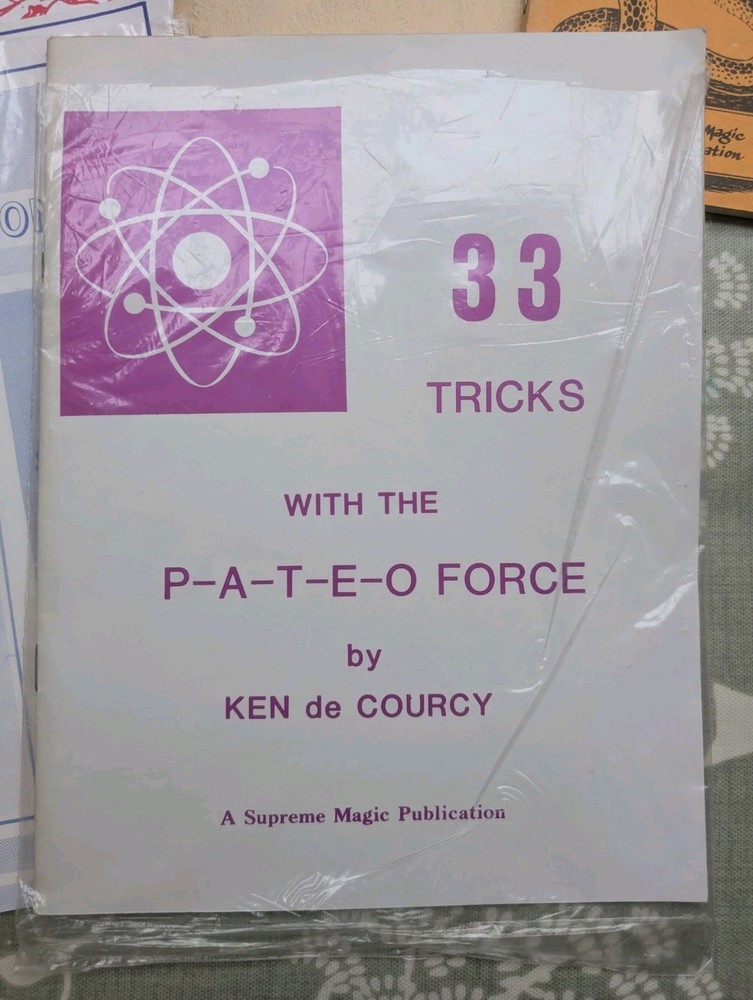 Ken de Courcey Magic Book Bundle - card magic, mental magic, etc. - some signed