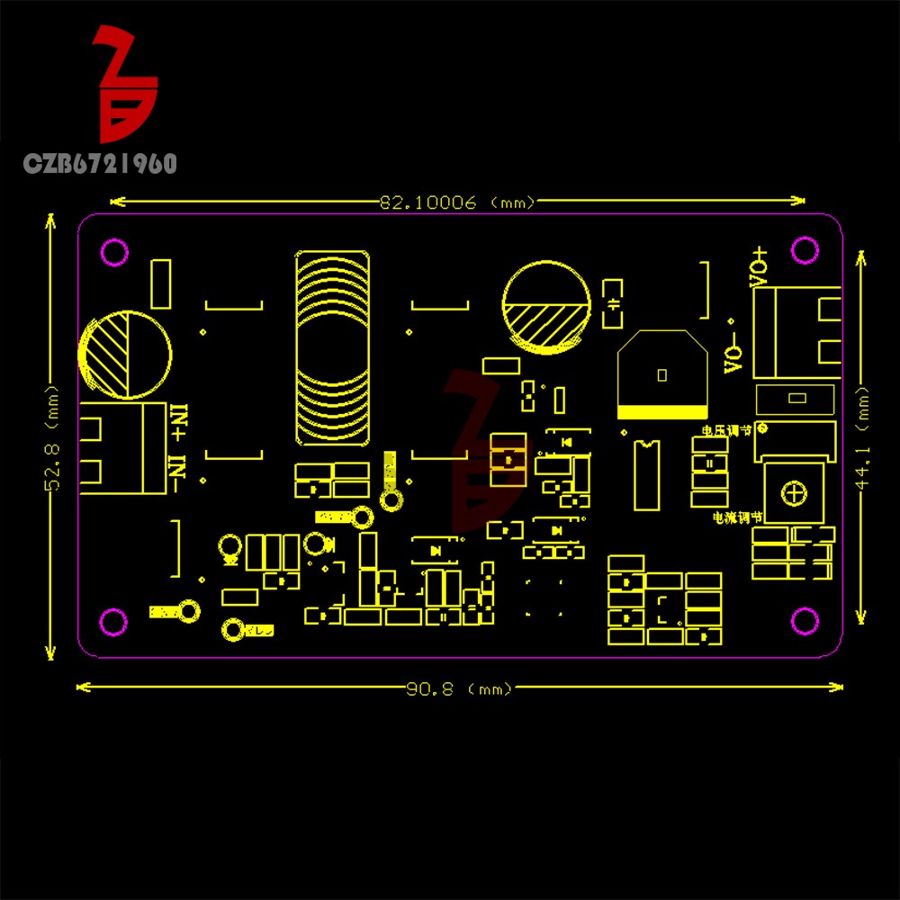 5-35V 10A DC-DC Auto Boost Buck Module CC-CV Battery Charging LED Driver Module