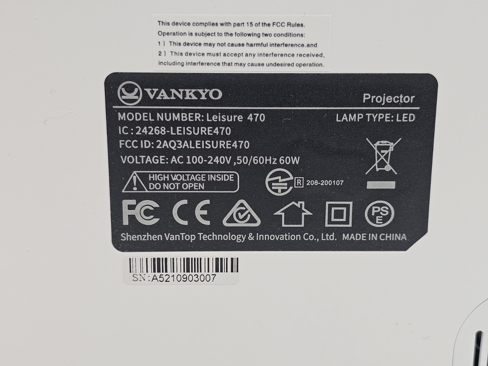 VANKYO Leisure 470 Mini Portable Projector WiFi Connection