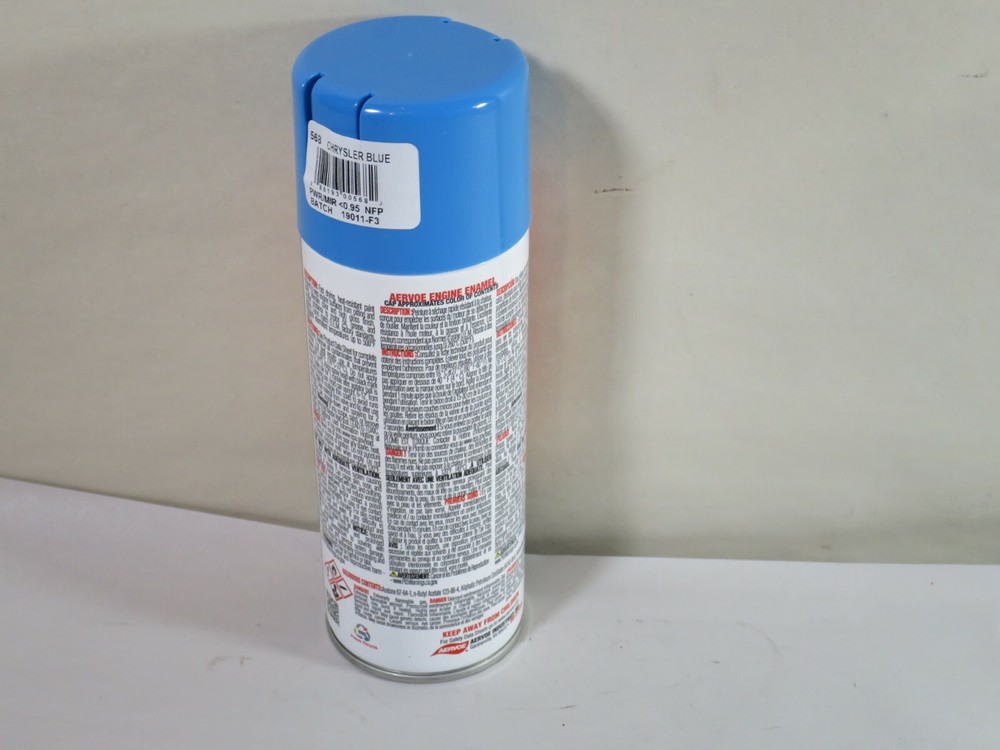 Aervoe 568 Engine Enamel Paint Chrysler Blue 12oz Can