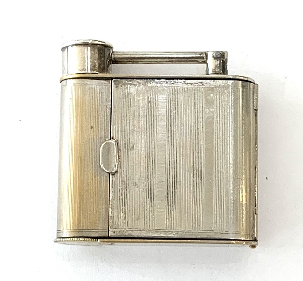 VINTAGE ALFRED DUNHILL VANITY SILVER PLATE COMPACT