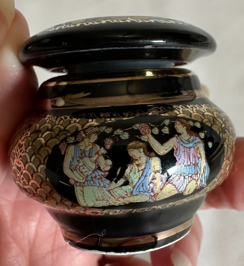Anais Perfume Empty Mini Porcelain Lidded Jar