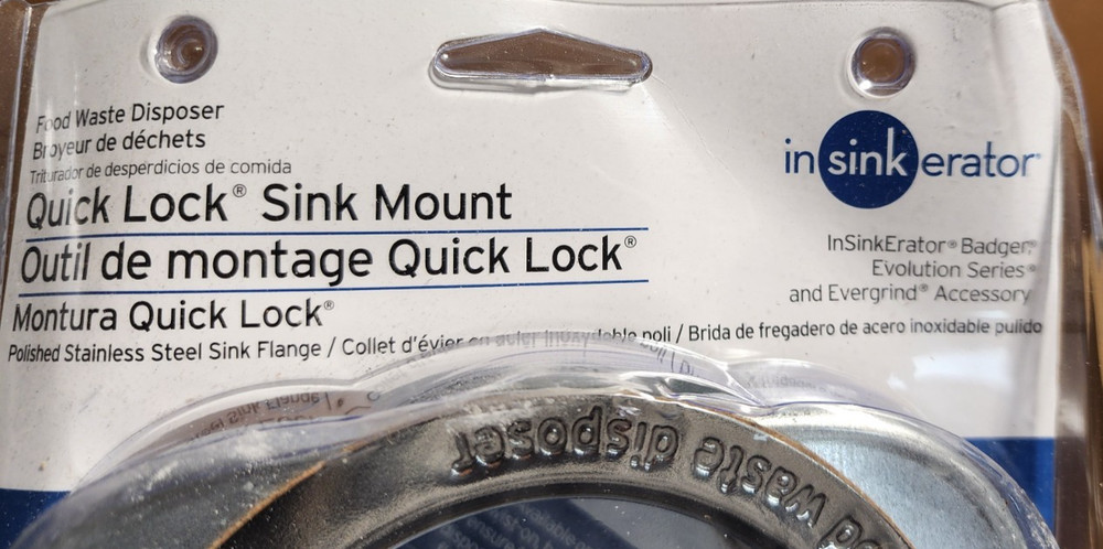 InSinkErator QLM-00 Chrome Quick Lock Sink Mount (Qty 4)