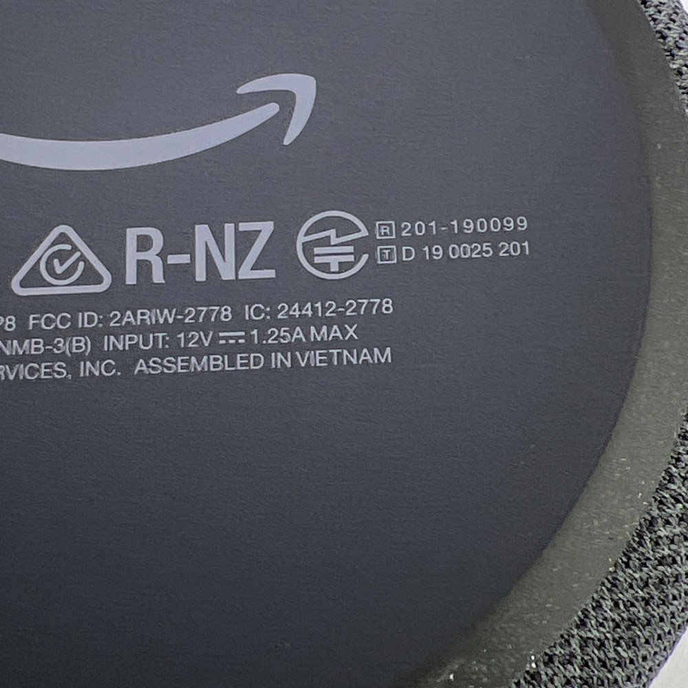 Amazon Alexa Echo Dot C78MP8 3rd Generation Smart Speaker with AC Adapter TESTED