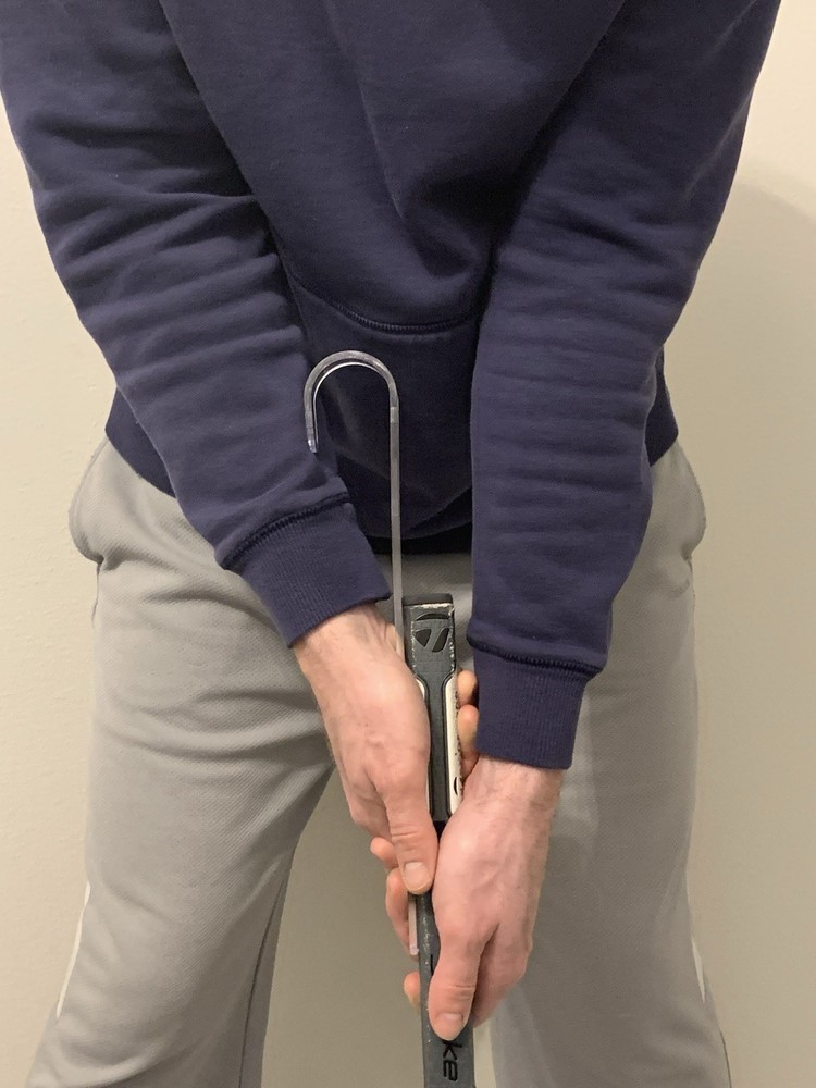 Golf Putting aid swing trainer Golf, arm lock belly long putter training device