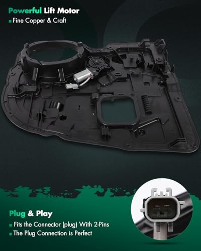 Rear Right Passenger Side Power Window Regulator Without Motor Compatible