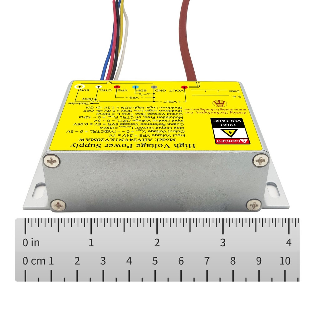 AHV24VN1KV20MAW HV DC-DC Power Supply Module 24VDC Input -1KV Output 20mA