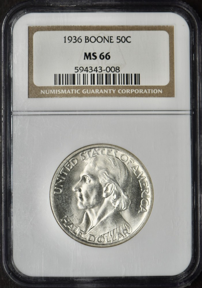 1936 Boone Commemorative Half Dollar - NGC MS66 - ✪COINGIANTS✪