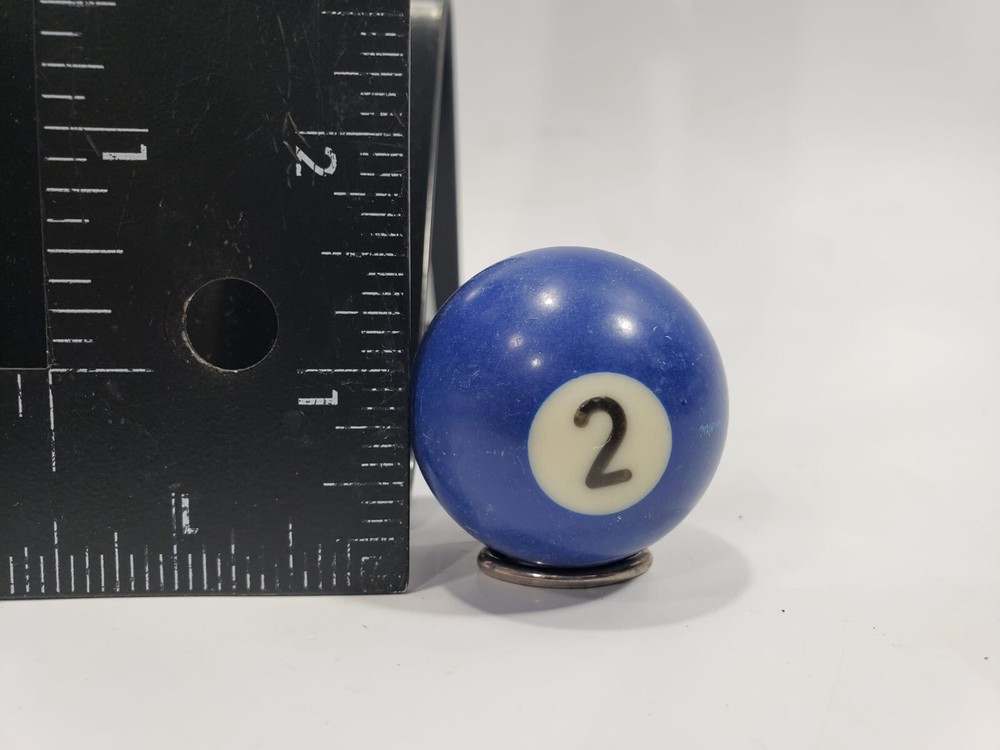 Replacement Mini Billiard Pool Ball 1.5" Ball Number #2 Solid Blue