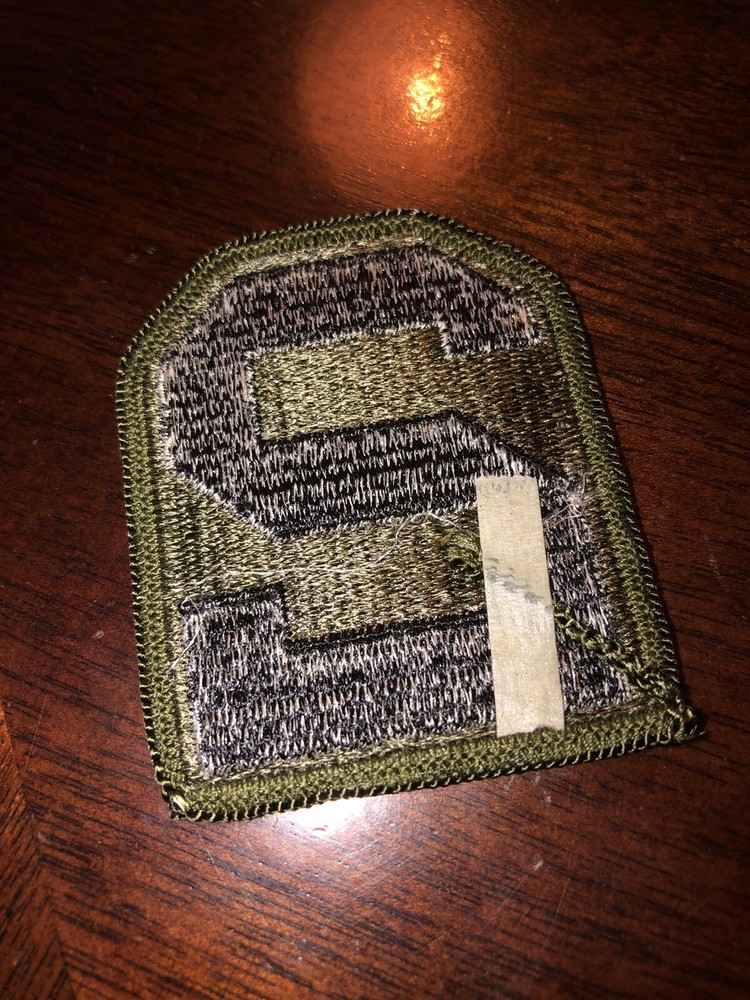 SECOND ARMY / U.S. Army Subdued Patch (Sew-On) Merrowed Edge Unit Patch