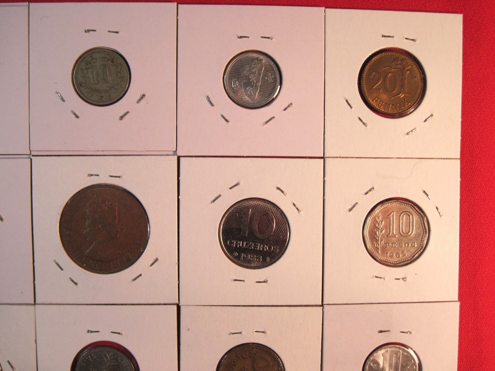 (20) DIFFERENT FOREIGN COINS FROM 16 COUNTRIES, (#092C)