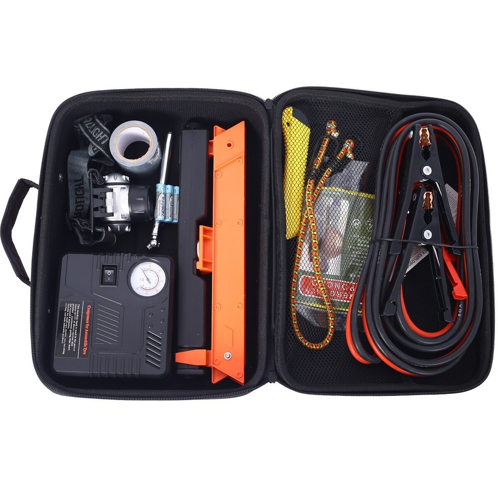 Auto Safety Emergency Kit Emergency Car Kit with Portable Air Compressor