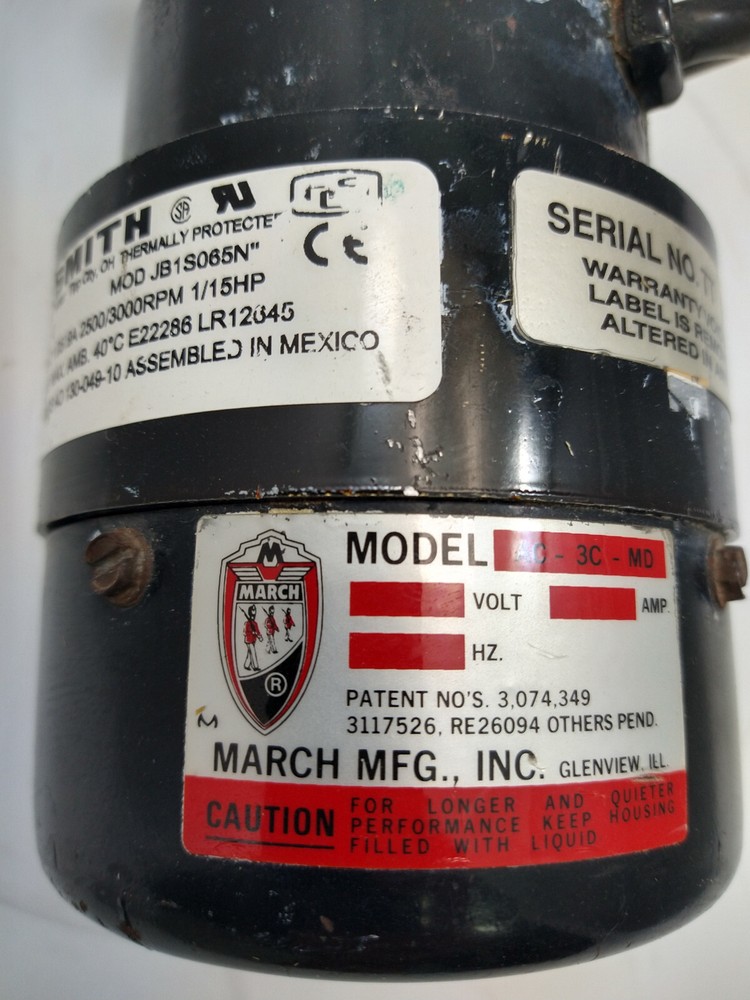 Creo KODAK CTP Plate processor MARCH Reciculation Pump