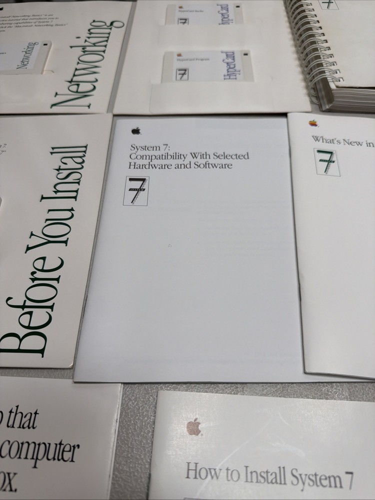 Vintage Mac System 7 Personal Upgrade Kit Apple Software 3.5” Floppy 1991