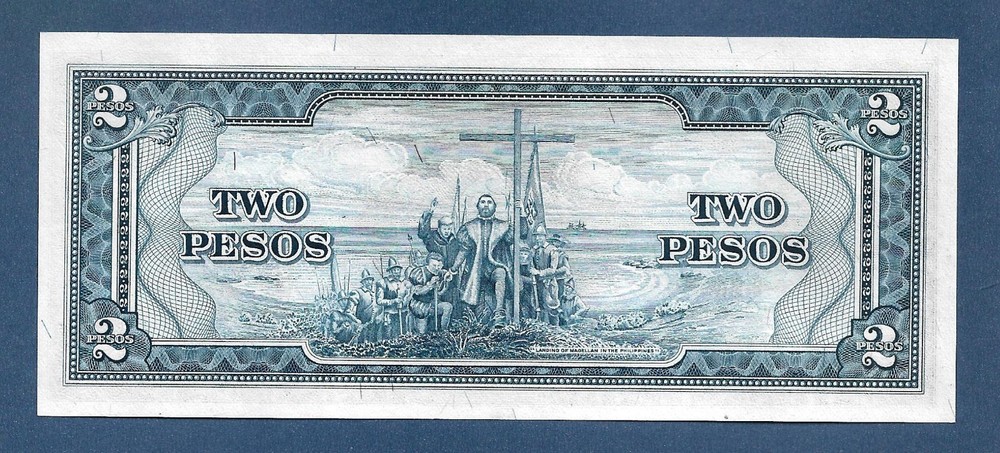 (DN) Philippines 2 Pesos 1949 P-133 Replacement Star UNC