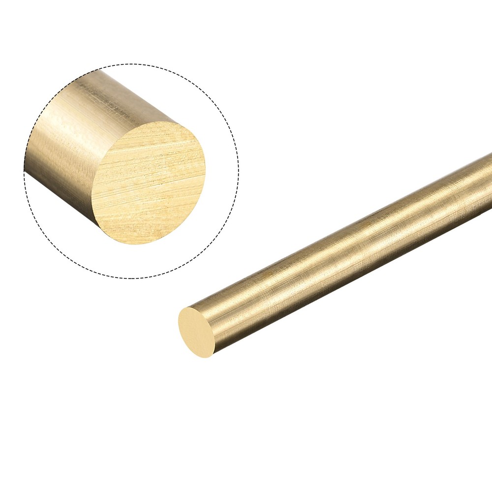 5mm Diameter 350mm Length Brass Solid Round Rod