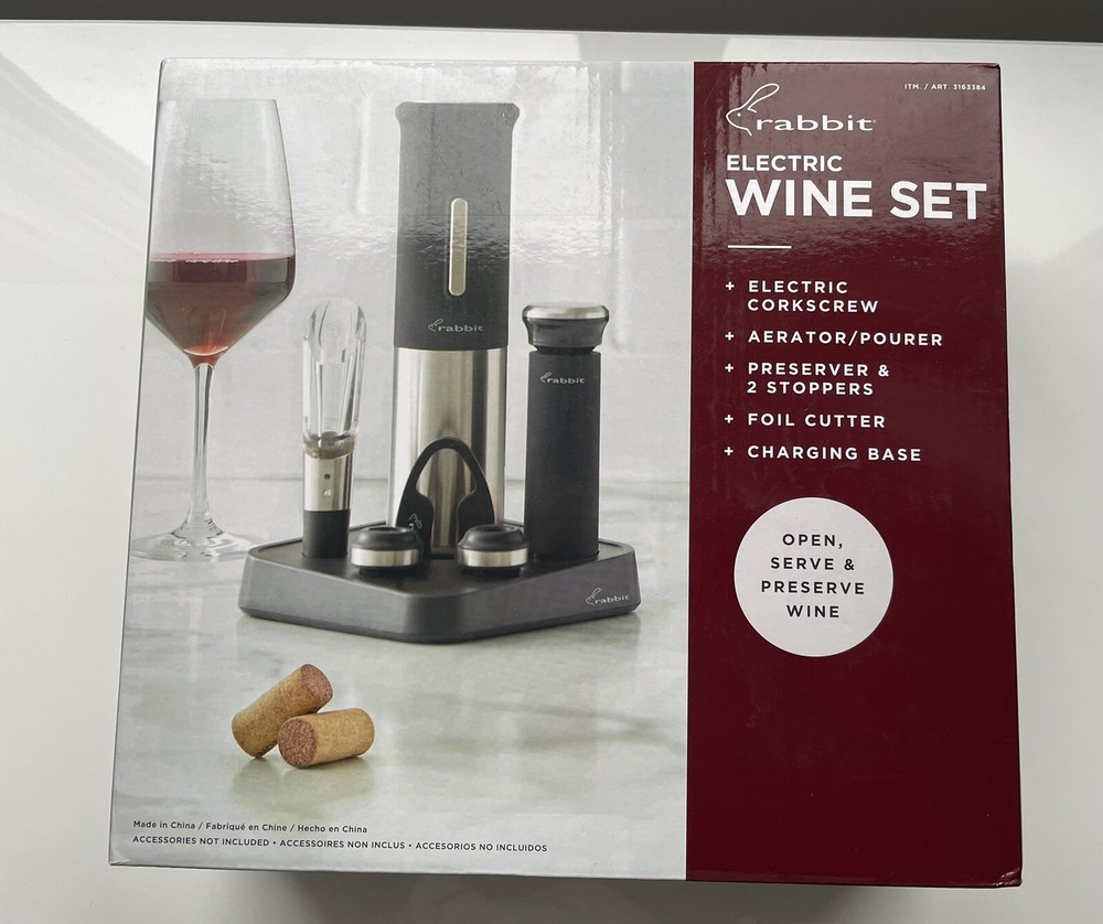 Rabbit Wine Opener Set