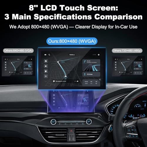 8'' DJ080PA-01A LCD Touch Screen Replacement for MyLink/GMC IntelliLink System