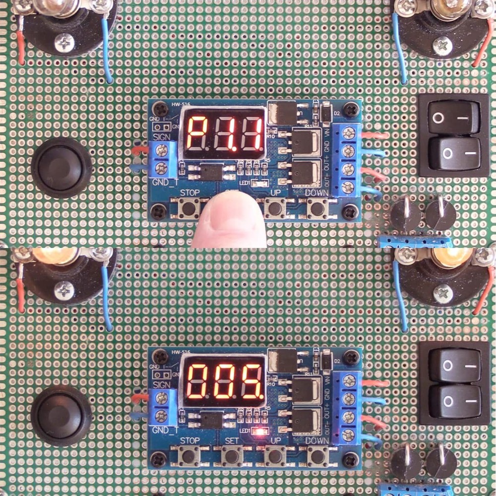 2 PCS DC 5V-36V Relay Module Digital LED Board Trigger Cycle Switch Timer