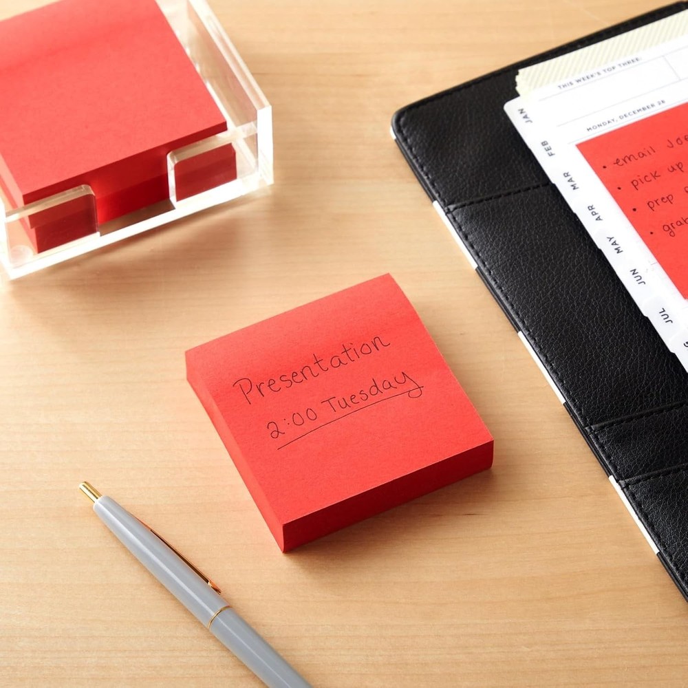 Stiy Notes - Bulk Red Stiy Notes - Self-Sti Pads for Home