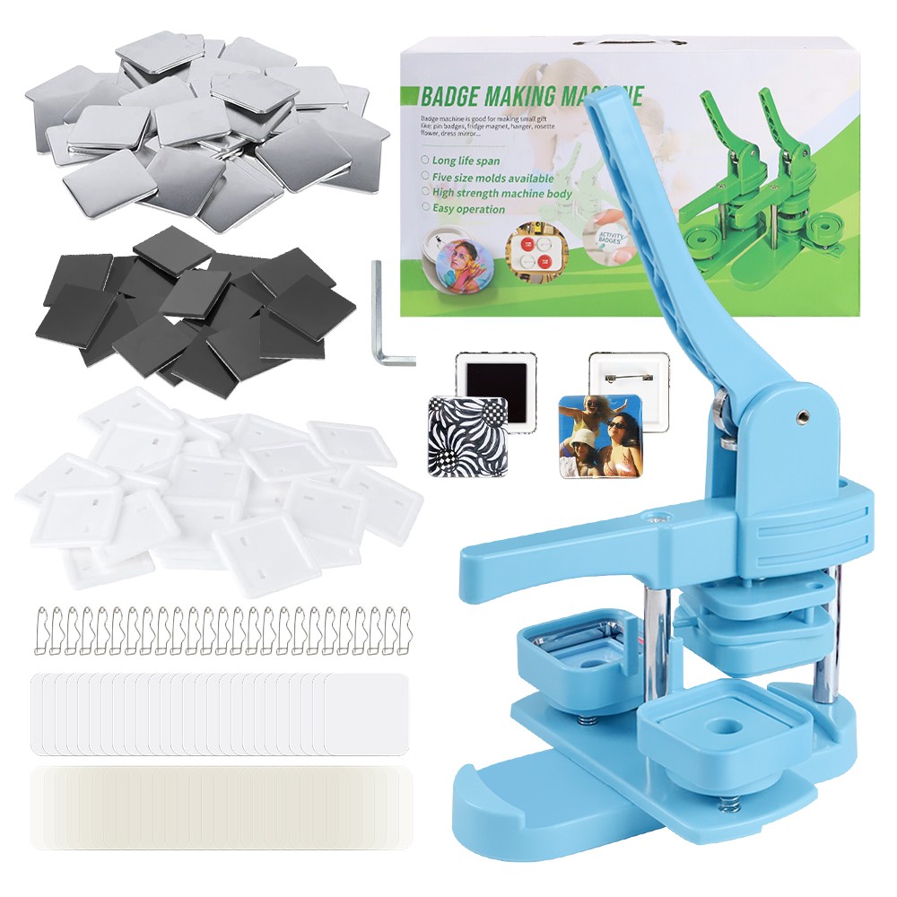Square Magnetic Fridge Magnet Button Maker 2''Refrigerator Magnet Making Machine