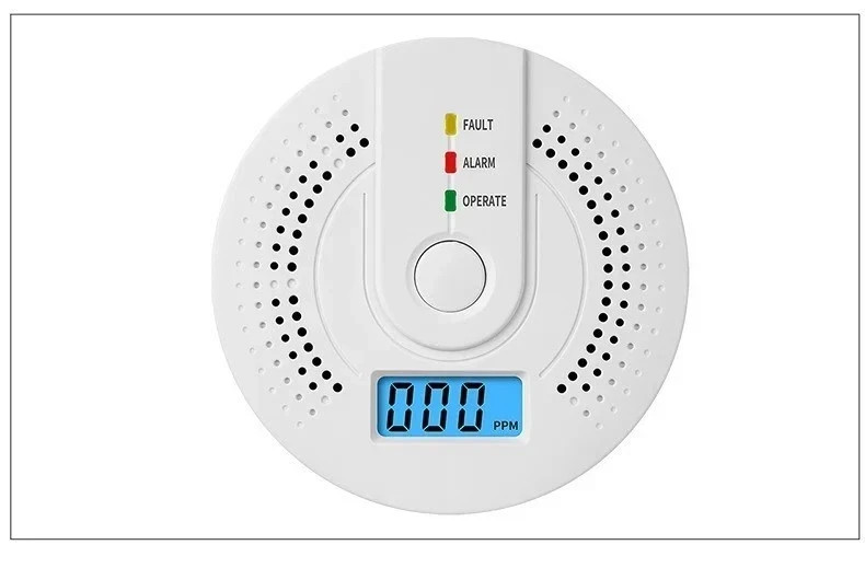 Carbon Monoxide Detector Warning Alarm Sensor LED Digital Battery Powered