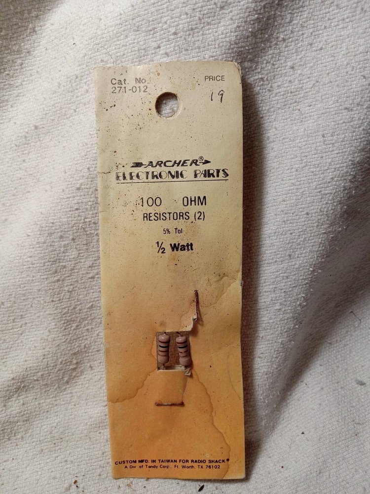 Archer 100 OHM Resistors Part# 271-012