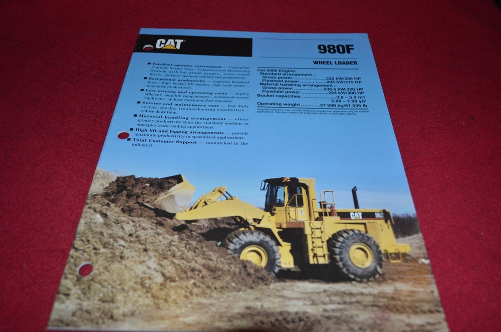 Caterpillar 980F Wheel Loader Dealer's Brochure DCPA4