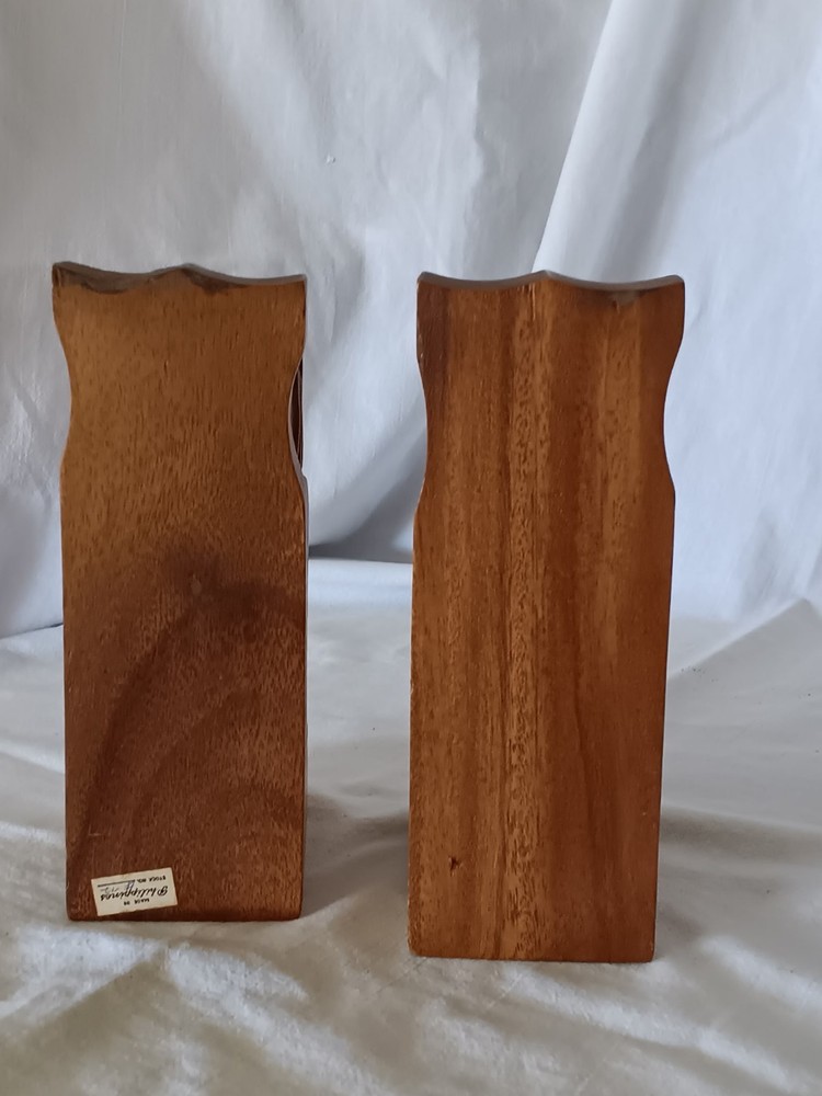 Mid Century Tiki Bookends 8" Tall