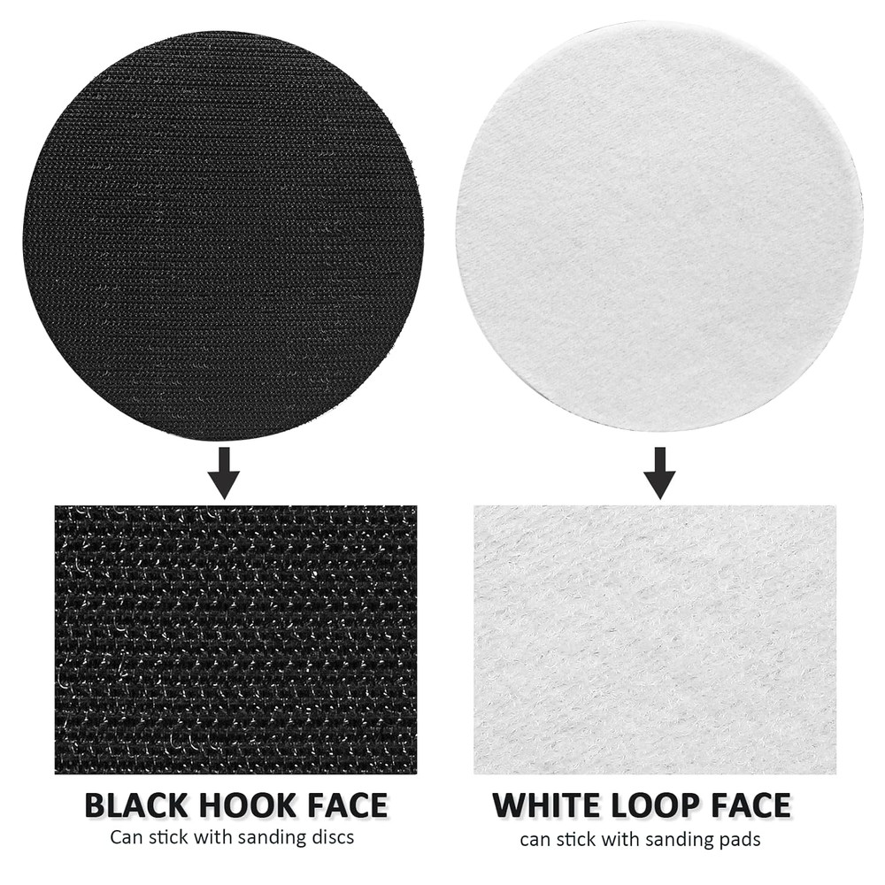 5 Pack 3 Inch Hook and Loop Soft Sponge Cushion Buffer Pad, Foam Sponge Buffer B