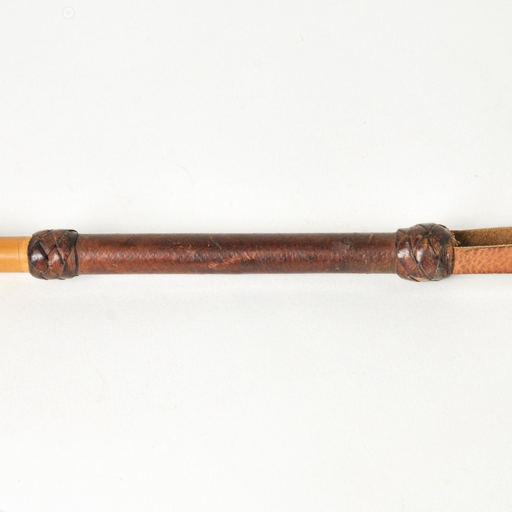 Horse Tail Fly Whisk with Leather Handle