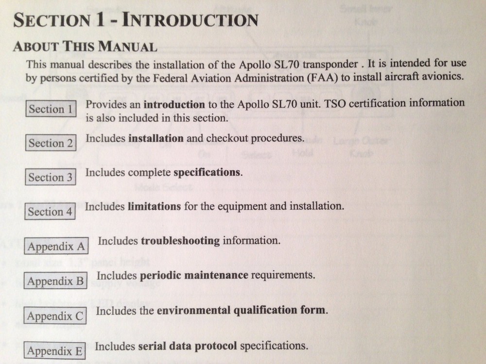 UPS Apollo SL70 install manual