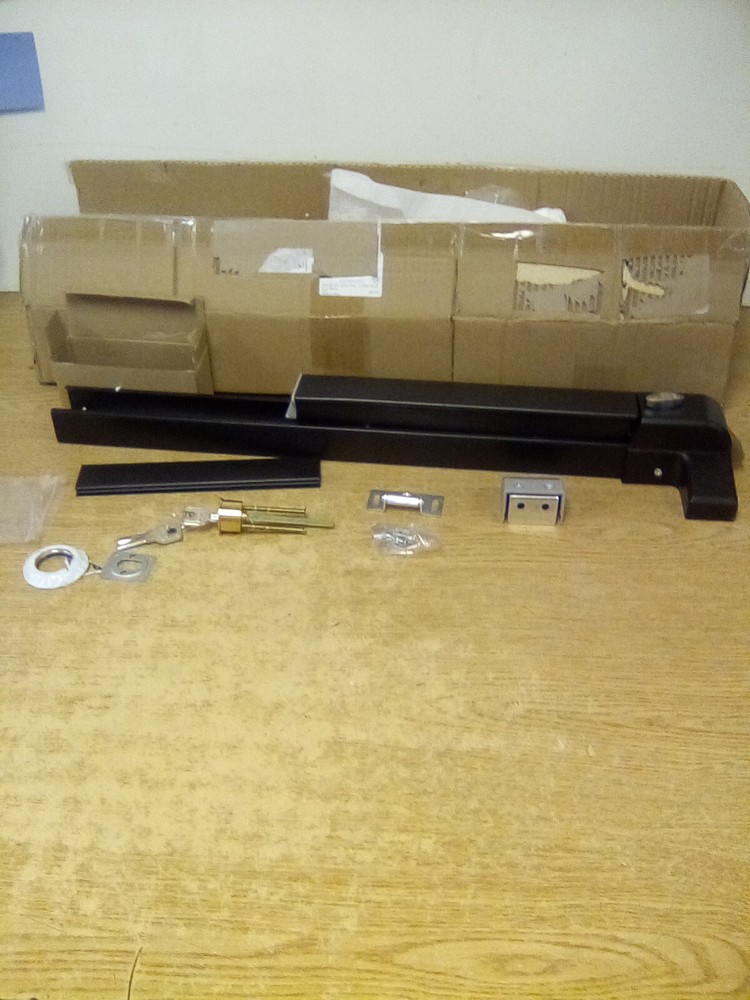 Commercial Push Bar Exit Device 63cm 42" Stainless Steel (Black)