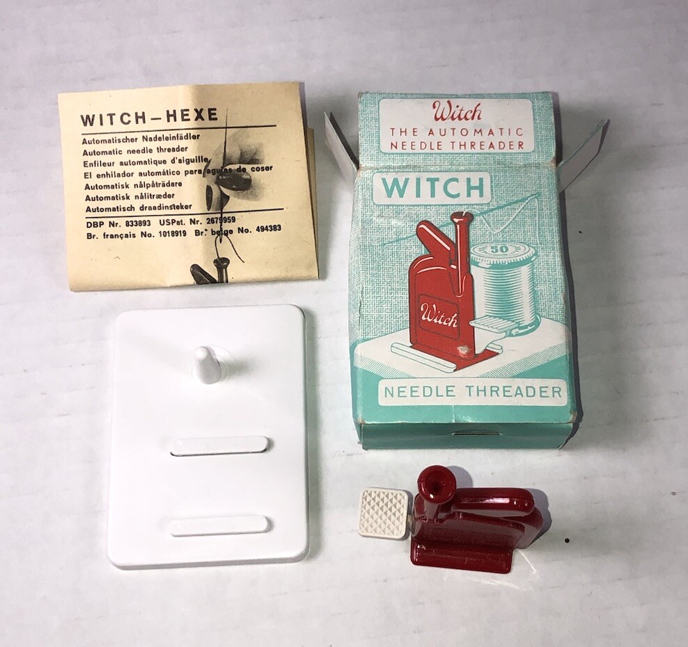 Vintage Witch Automatic Needle Threader w/ lnstructions Germany NOS 0104