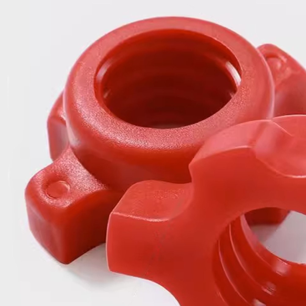 2PCS Red Spinlock Dumbbell Collar Nuts Anti-Slip