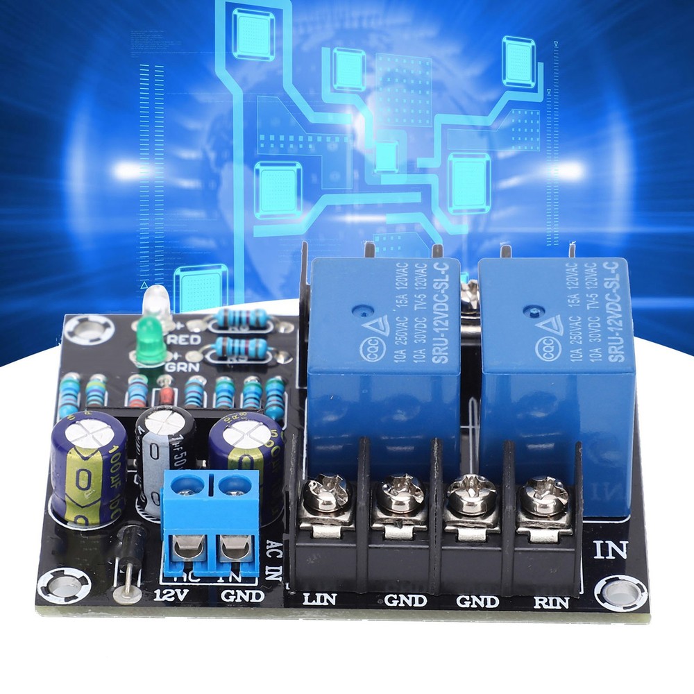 Speaker Protection Board DualChannel Voltage Regulator Delay Module AC1215V