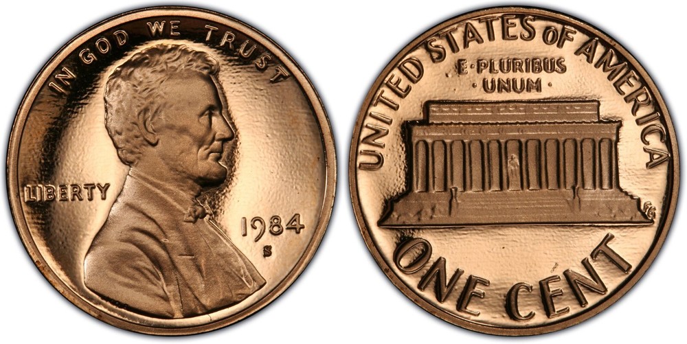 1984 P D S LINCOLN CENT Choice Unc in Mint Cello + Proof