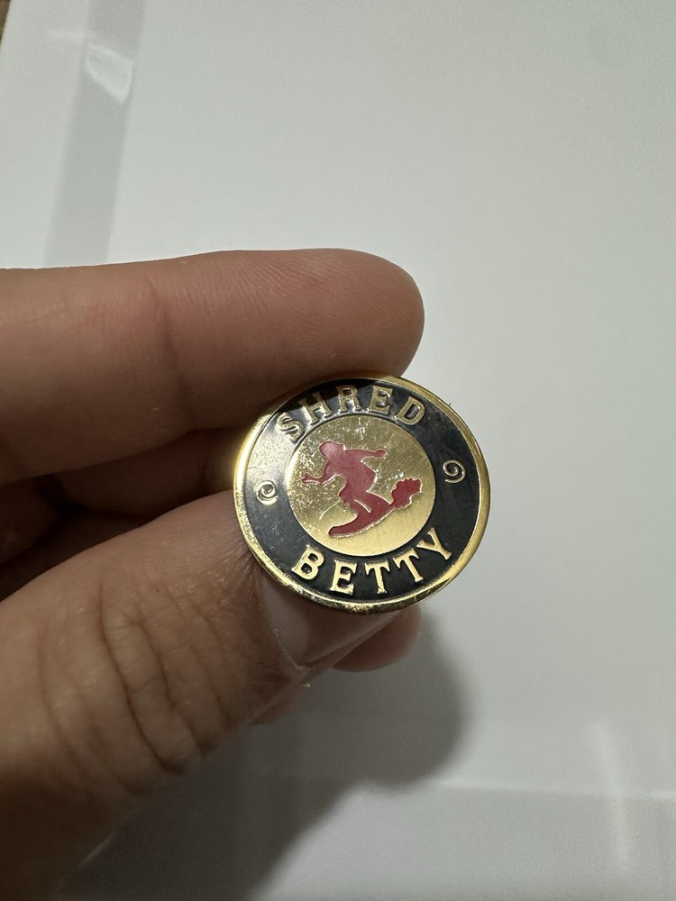 Snowboarding Shred Betty Pin
