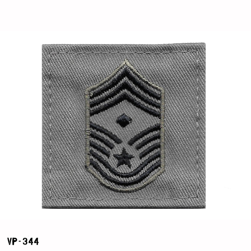USAF ABU Hook Back Fleece Tab Chief Master Sergeant Diamond CMSGT Vanguard ~ NEW